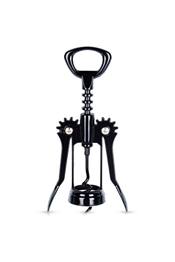 shumee 16cm Black Metal Wine Corkscrew