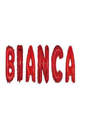SDX Market Bianca Name Letter Balloon Set, Red, 40Cm