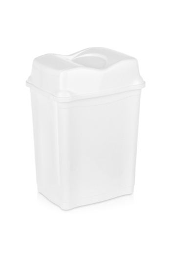shumee Plastic waste bin, white, 28 l