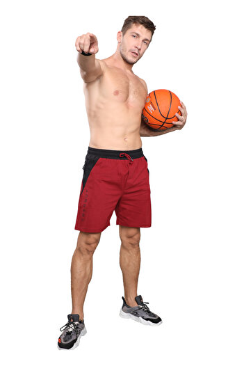 LAUREN SMITH Athletic Men’s Shorts 100%Cotton Comfortable Workout, Elastic Waist & Zipper Pockets-