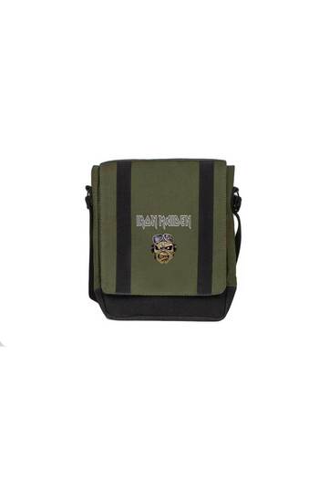Z zepplin Iron-Maiden-Zombie-Face Green Saddlebag