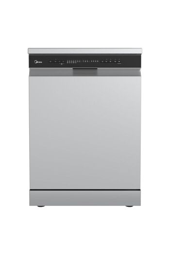Midea Freestanding Dishwasher | 14 Place Settings | 8 Programs | Anti-bacterial Filter | Silver