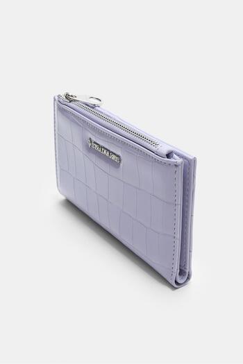 Stradivarius Basic mock croc wallet