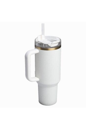 Stanley Quencher Thermos Cup with Straw 1.18 Lt Cream