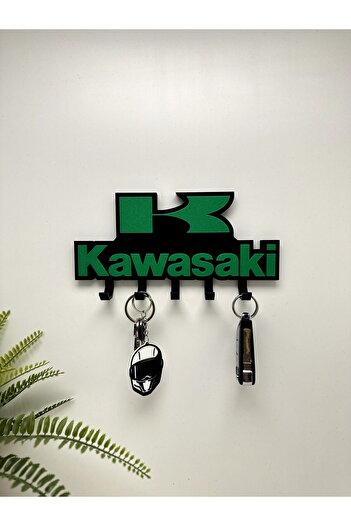 Butik 3D Printing Decorative Kawasaki Model Biker Key Hanger