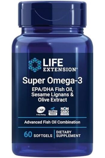 Life Extension Super Omega-3 Gel Capsules 60 Capsules Collagen