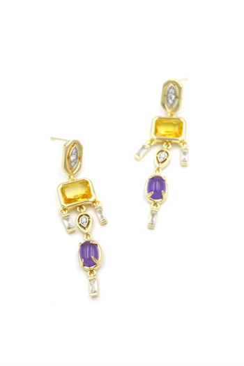 PRATİKOBA Jewelled Earrings - Gold