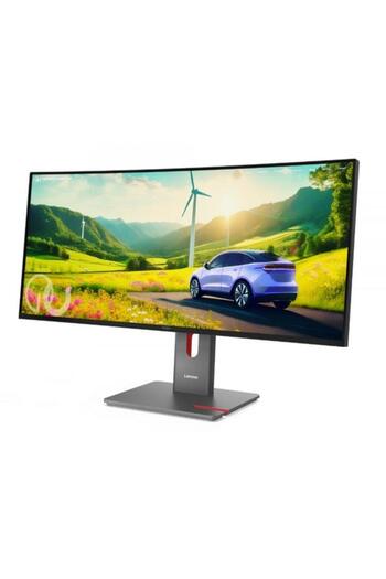 LENOVO Monitor IPS LED ThinkVision 34 P34WD-40, WQHD (3440 x 1440), HDMI, DisplayPort, Speakers, 120