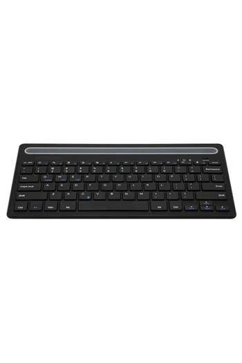 SMARTIX Tastatură wireless cu suport integrat, multi-sistem, 28 x 16 cm, neagră