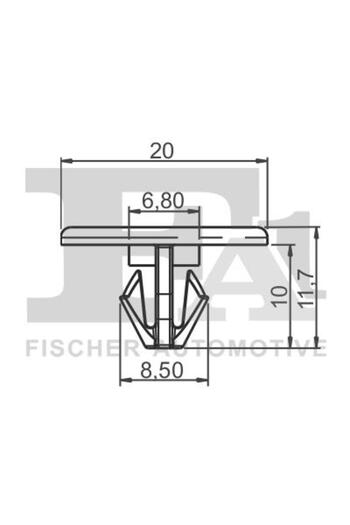 FA1 21-10011.10, Cleme pentru acoperire decorativă și protecție