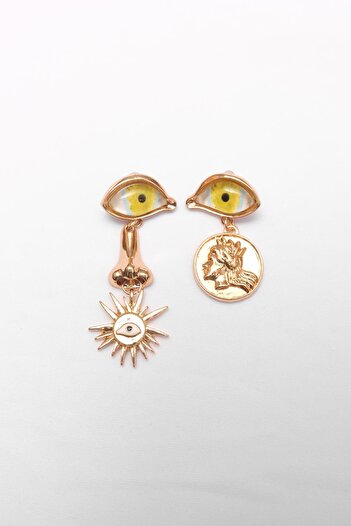 SHERIN Dangle Eye Earrings