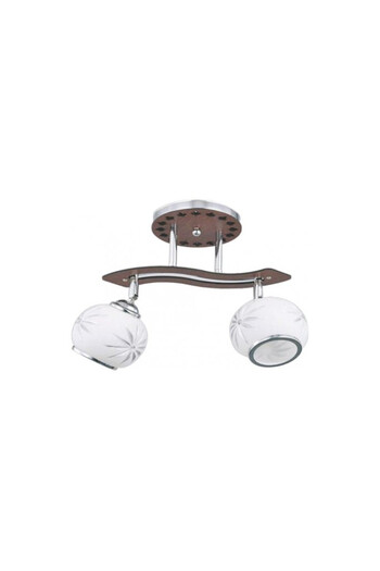 Klausen Youtan chandelier LY-3022, 2xE27, white+chrome+brown, IP20,
