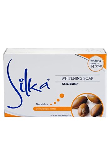 Silka Whitening Soap Shea Butter - Moisturizes and Nourishes Skin - 135 g