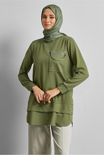 Alvina Chain ​​Detail Tracksuit Tunic 45628