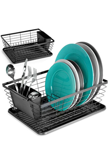 shumee Black dish drainer 36x30x14.5 cm
