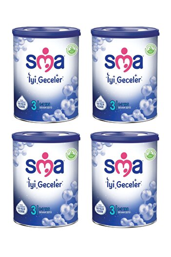 SMA İyi Geceler 3 Devam Sütü 800 G x 4 Adet