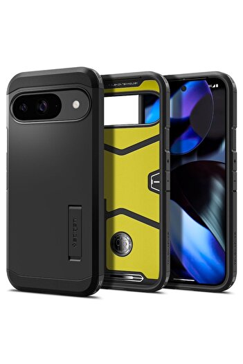 Spigen Husa pentru Google Pixel 9/9 Pro - Tough Armor, Poliuretan, Black
