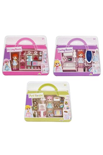Sunman Nessiworld 4364 Sun-Yfn- Baby and Room Play Set 3 Assorti