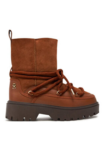Tommy Hilfiger Women's Snow Boots FW0FW08085 Brown