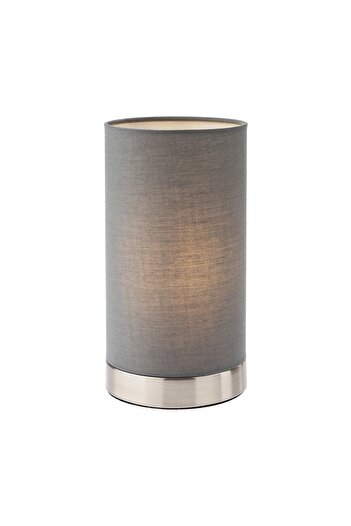 SMARTER Floor lamp, matt nickel finished metal structure, textile lampshade, E14 socket, 28 W, 230 V, 200 x 120 ...