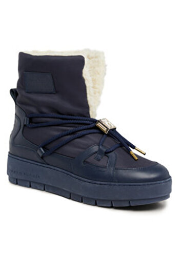 Tommy Hilfiger Cizme de zăpadă pentru femei FW0FW07504 albastre