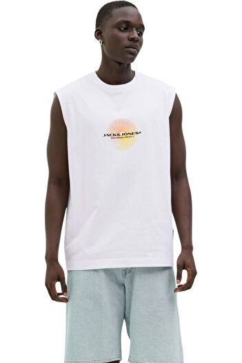 Jack & Jones Maieu JACK & JONES Alma Αμάνικη Μπλούζα με Κουκούλα - 12276950-Φωτεινό Λευκό
