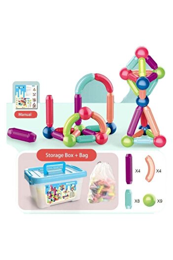 Generic 26Piece Magnetic Toy Set Multicolor For Making Different Shapes 3+ Years Age Group