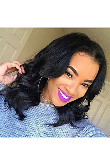 Generic New Black Wavy Wig - Medium-Length