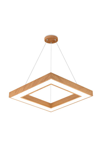 Braytron LED Blade chandelier BR-BH16-07187, square, 36W, 3240lm, CCT, IP20, brown,