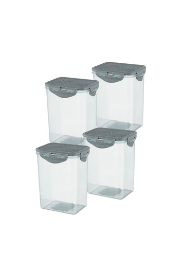 Dania 4-Piece Plastic Food Storage Container Set with Plastic Lid