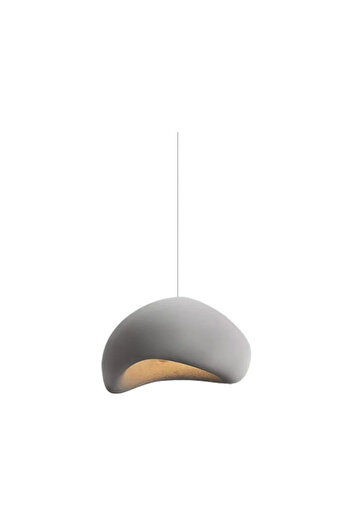 LUXXO Suspensie Wabi Sabi M, 1x E27, corp din fibra otel, 60x60x60cm