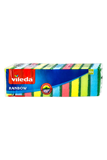 Vileda Rainbow Sponge, 10 Pieces