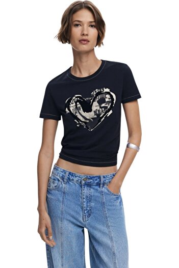 Desigual Μπλούζα Letter Core - 25WWTK04-2000