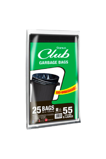 Sanita Club Garbage Bags, X Large, 55 Gallons, 84x105cm