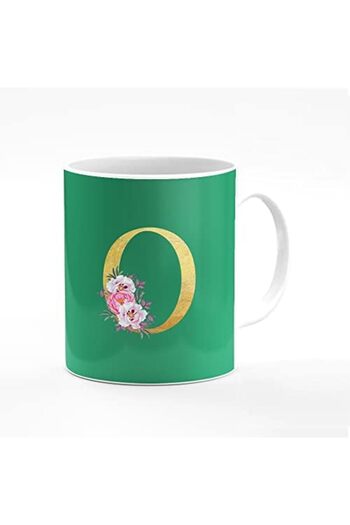 Stylizedd Designer Printed Coffee Mug 11oz Ceramic Personalised Gift Mugs Cup - Custom Monogram Init