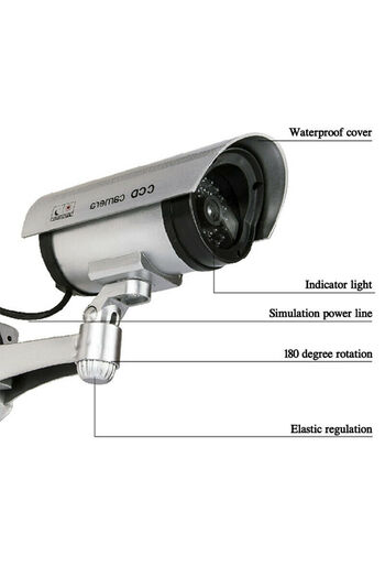 Telemag Set 4 Camere False de Supraveghere cu LED IR Rosu Inclus