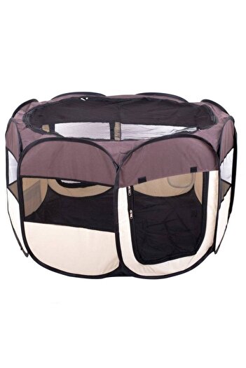 kik Tarc pliabil pentru caini, KIK, Material textil, 104 x 65 cm, Multicolor