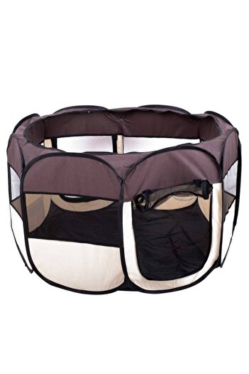 kik Tarc pliabil pentru caini, KIK, Material textil, 104 x 65 cm, Multicolor