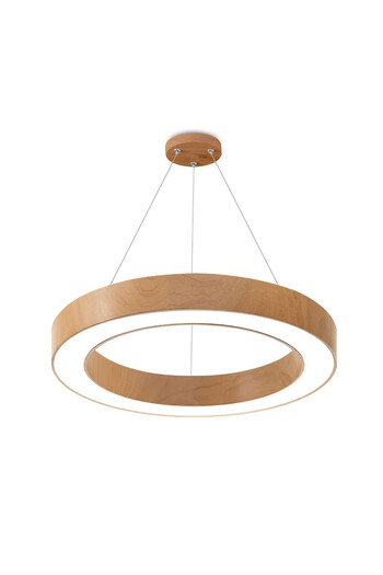 Braytron LED Blade chandelier BR-BH16-06187, round, 36W, 3240lm, CCT, IP20, brown,