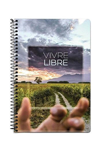 Stylizedd Vivre Libre A5 Spiral Notebook Multicolour