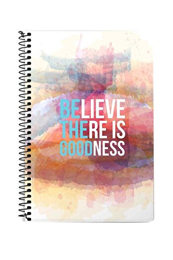 Stylizedd Be The Good A5 Spiral Notebook Multicolour