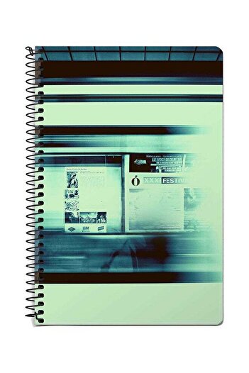 Stylizedd Blurry Station A5 Spiral Notebook Multicolour