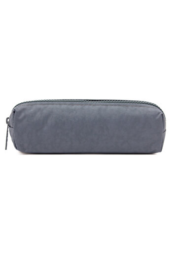 MUCCO 01106 Gray Water Resistant Crinkle Fabric Single Compartment Pen Holder Pencil Case