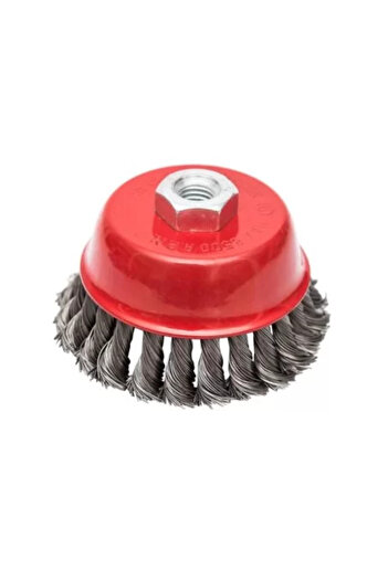 beorol Wire Brush, Cup Type, Braided, M14, 100 mm,