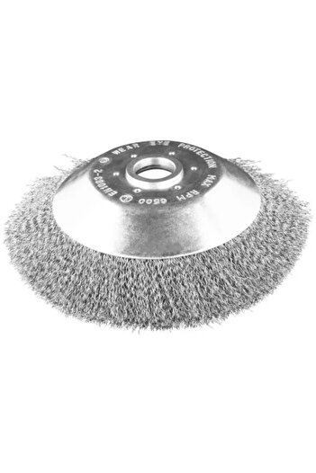 graphite Circular Wire Brush for Trimmer, Steel, 200 x 25.4 mm,