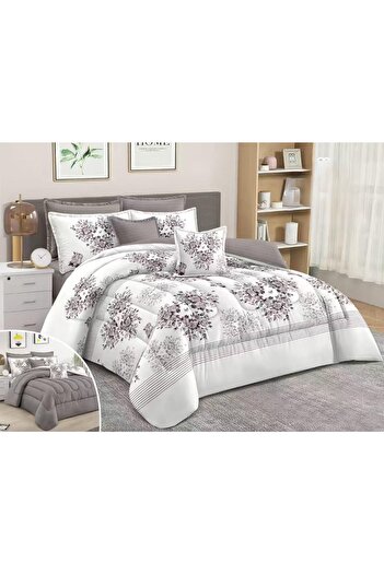 RedRosa Luxurious double bed sheet set, printed, made of microfiber, size 240*260 cm