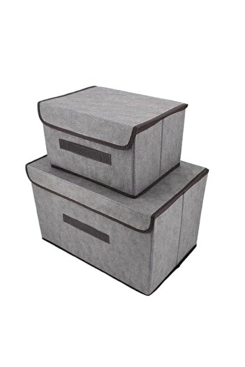 Generic NA HUSHDAS Fordable Storage Box 2in 1 quilt storage bin Non-Woven Dust-Proof Multi-Purpose Clothes