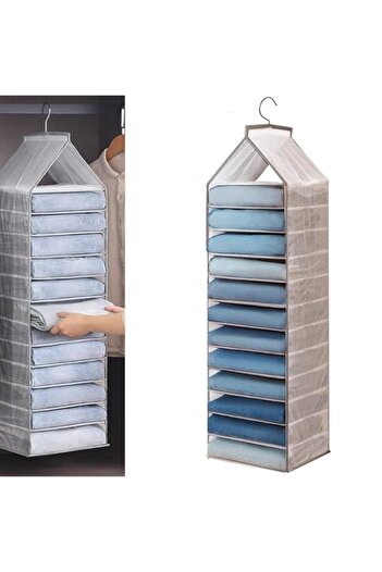 Generic Azonee Hanging Closet Organizer, 12 Shelves Closet Hanging Shelf, Closet Organizer, Space Saver, Ha
