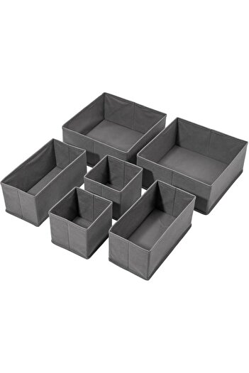 Generic ECVV 6PCS Drawer Organizer for Clothing Foldable Cloth Drawer Dividers, Washable Closet Organizer a
