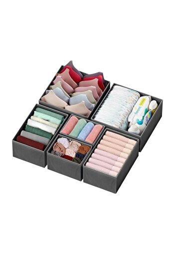 Generic Baytion Drawer Organizer Clothes, 6 Pack Foldable Closet Storage Organizer, Fabric Dresser Drawer D